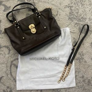 Michael Kors espresso brown purse.